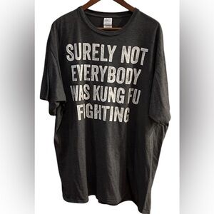 Port and Company Grey Funny Wording Design Big & Tall T-Shirt Size 3XL